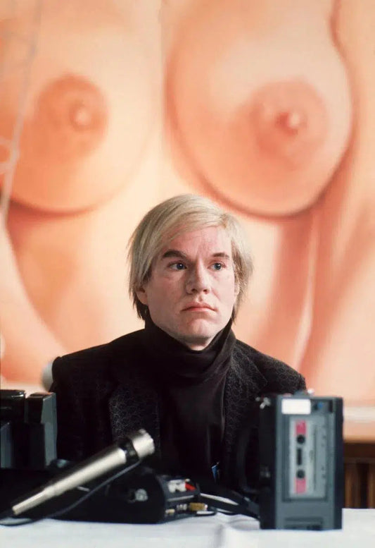 Andy Warhol with Breast Background, from The Wild Ones collection-PurePhoto