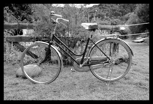 Bicycle Argentina (b&w), Framed-PurePhoto