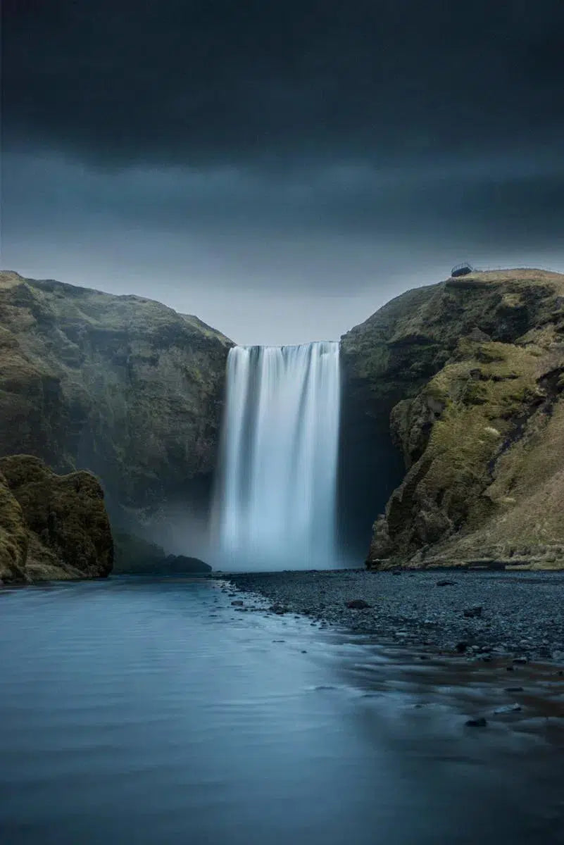 Blue Hour at Skókafoss, by Garret Suhrie-PurePhoto