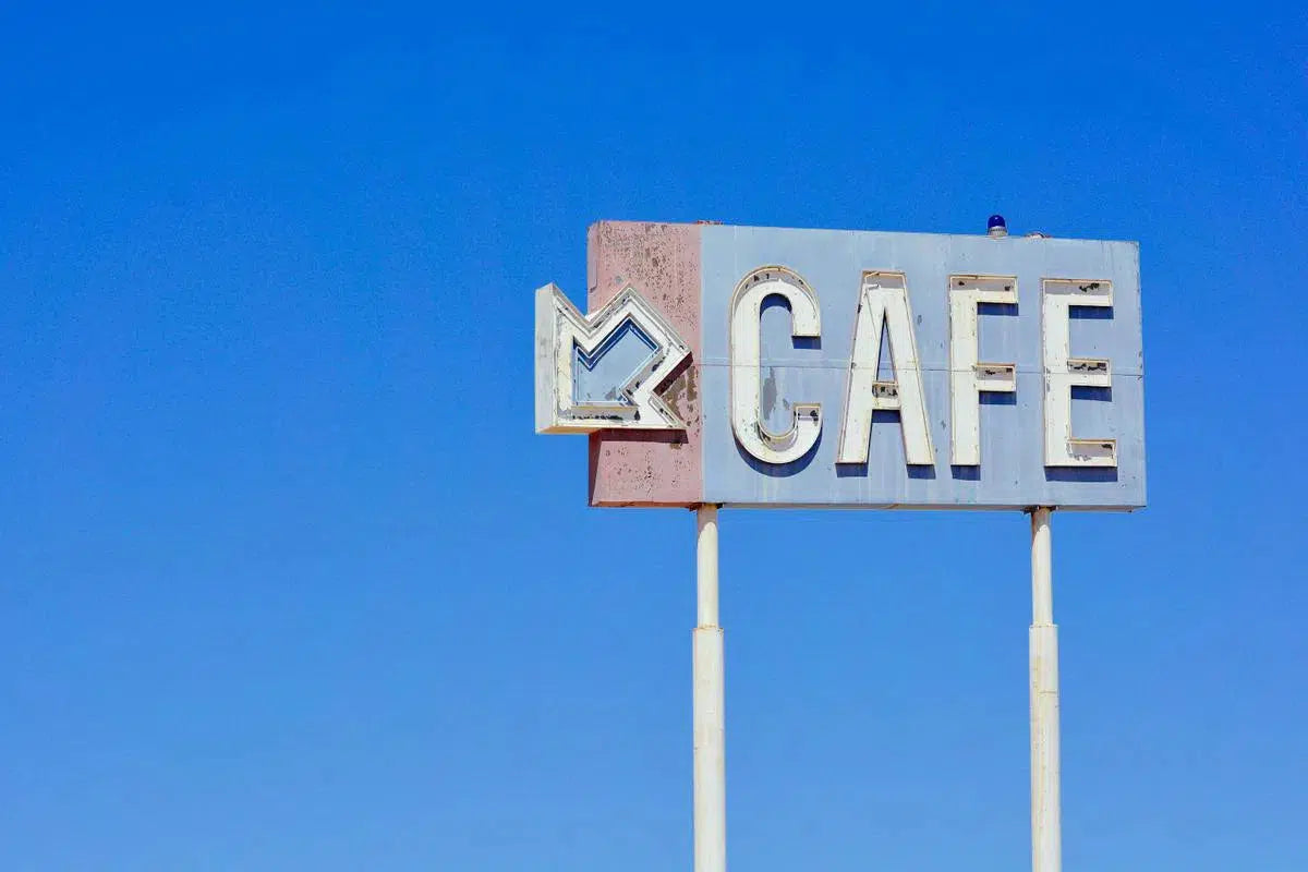 Cafe Sign, by Mike Valdez-PurePhoto