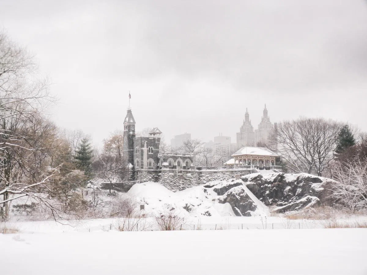 Central Park Winter - Belvedere Castle in the Snow - New York City, by Vivienne Gucwa-PurePhoto