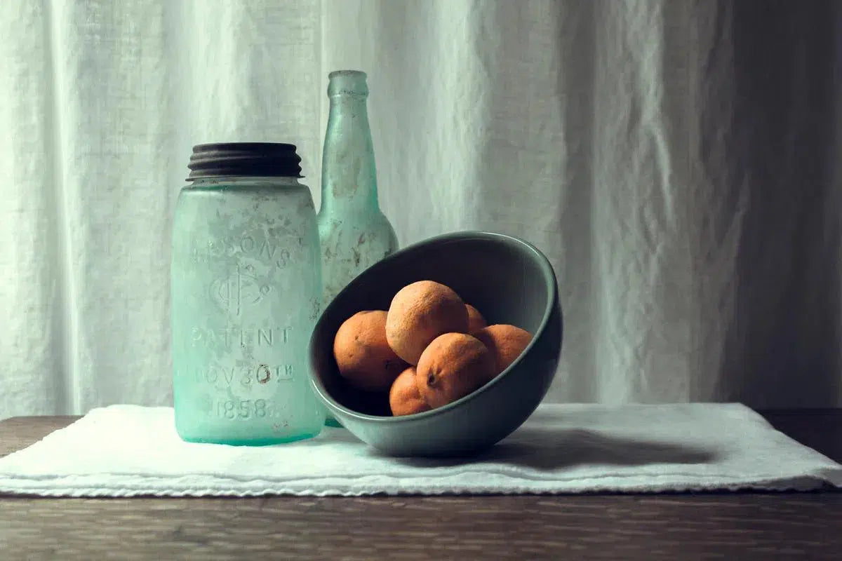 Cyan Bottles and Citrus, by Curtis Speer-PurePhoto