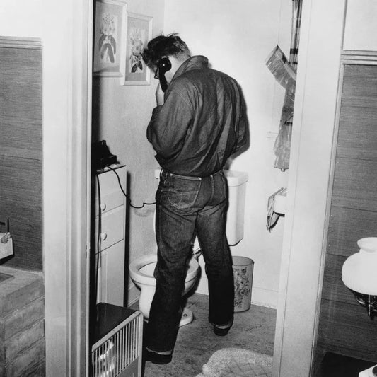 James Dean in Restroom, from The Wild Ones collection-PurePhoto