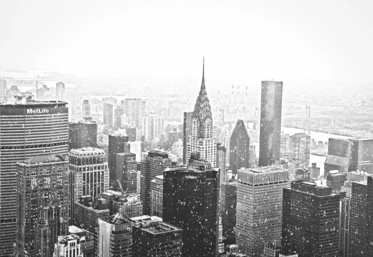 New York City - Skyline and Chrysler Building - Snow, by Vivienne Gucwa-PurePhoto