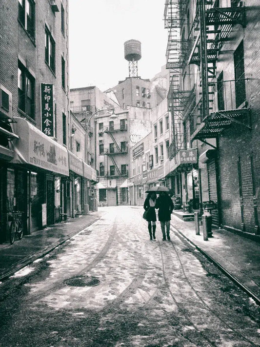 New York City - Snow - Doyers Street - Chinatown, by Vivienne Gucwa-PurePhoto