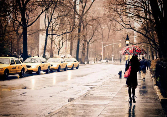 Rain - New York City - Greenwich Village - Washington Square, by Vivienne Gucwa-PurePhoto