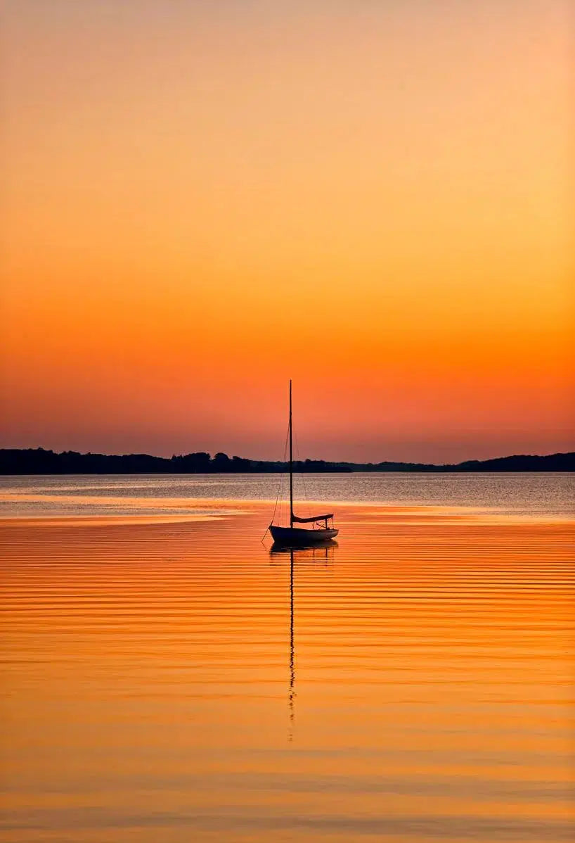 Sailboat Sunset, by John Greim-PurePhoto
