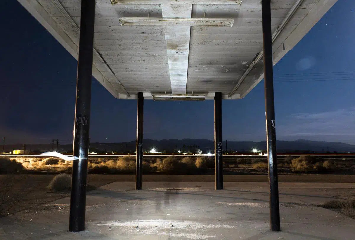 Service Station At Midnight, by Curtis Speer-PurePhoto