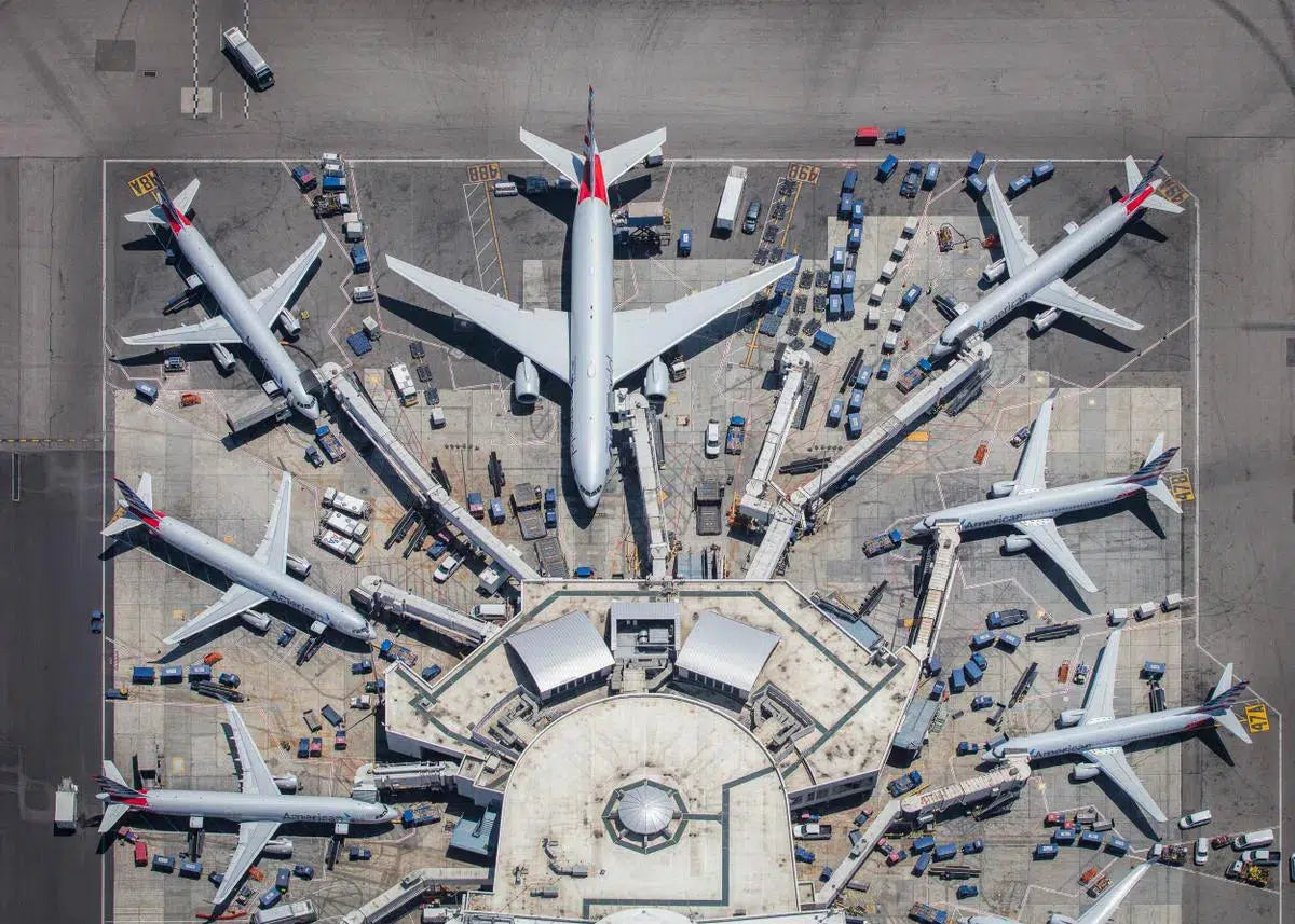 Terminal 4 South Gates, LAX, by Mike Kelley-PurePhoto