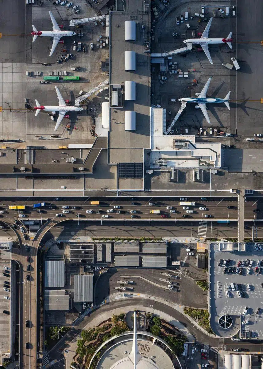 Theme Building and Terminal 6, LAX, by Mike Kelley-PurePhoto