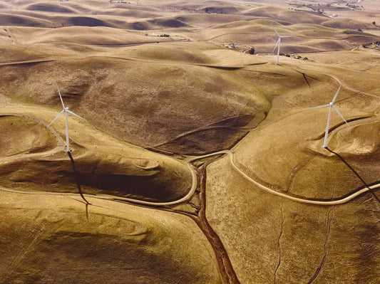 Turbines and hills, by Rick Rose-PurePhoto
