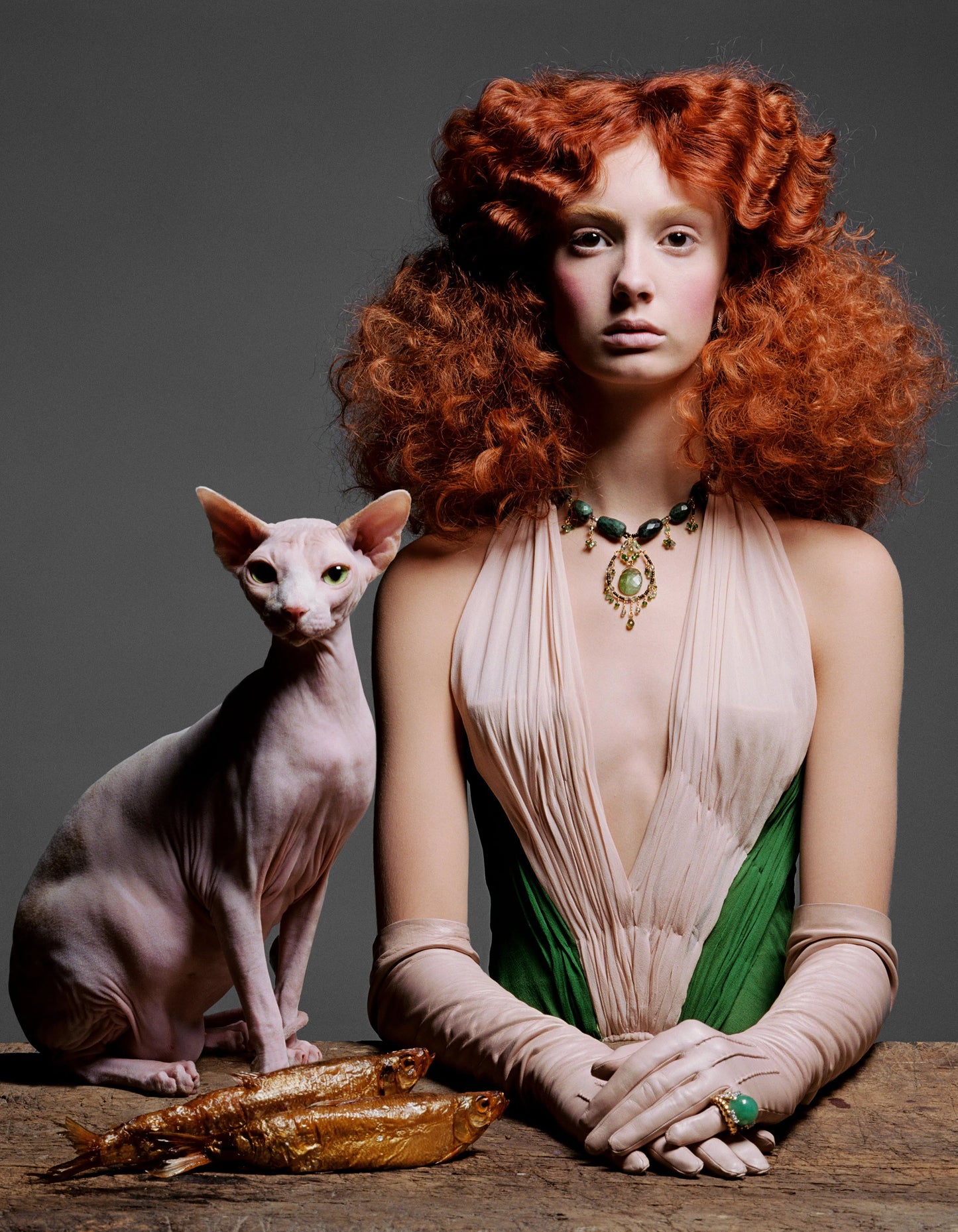 Woman with Cat and Fish, by Greg Lotus-PurePhoto