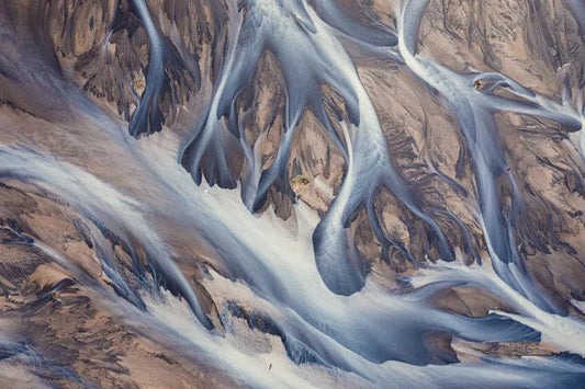 Abstract Glacier River of Iceland – I, by Jan Erik Waider-PurePhoto
