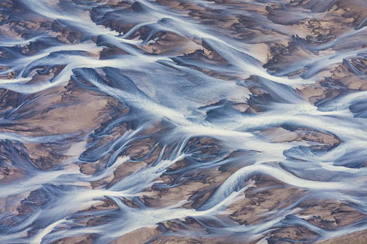 Abstract Glacier River of Iceland – III, by Jan Erik Waider-PurePhoto