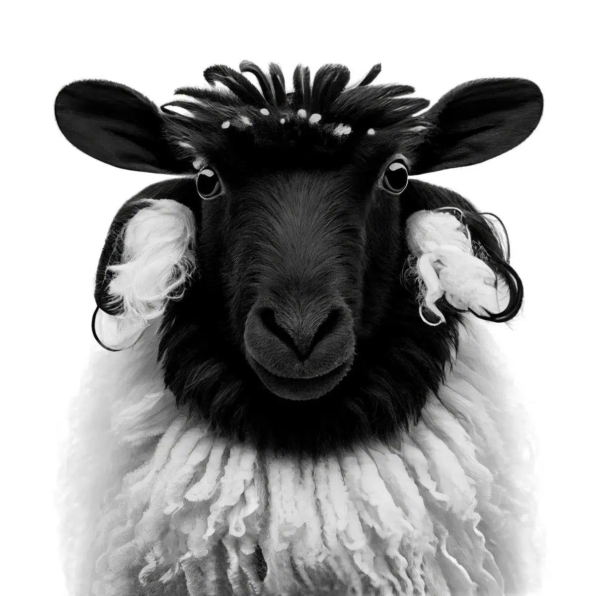 Animal Portrait of Sheep, by Trinette + Chris-PurePhoto