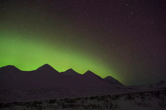 Aurora and a Toothed Range, by Garret Suhrie-PurePhoto