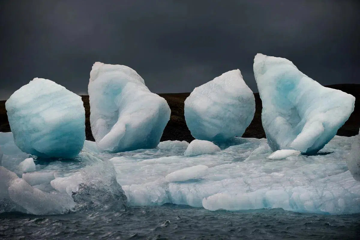 Beached Bergs, by Garret Suhrie-PurePhoto