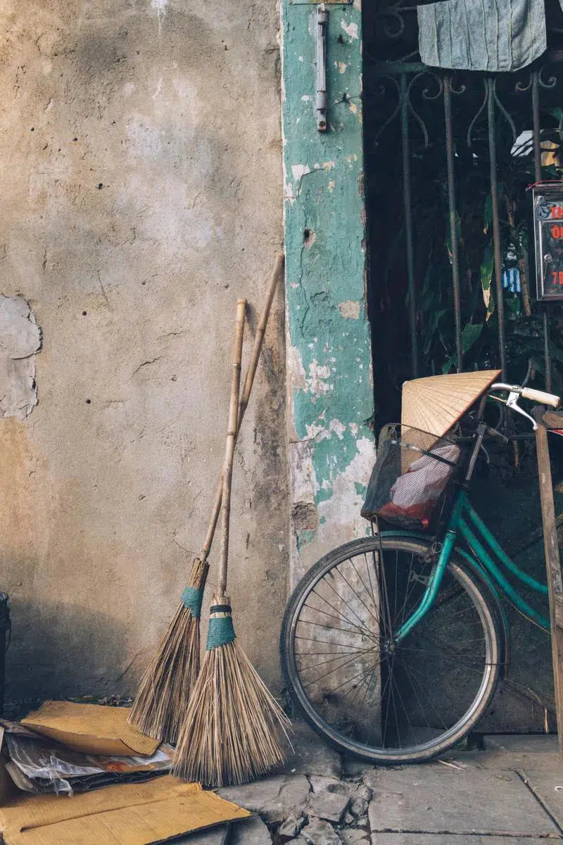 Brooms With Bike, by Jeremy Brooks-PurePhoto