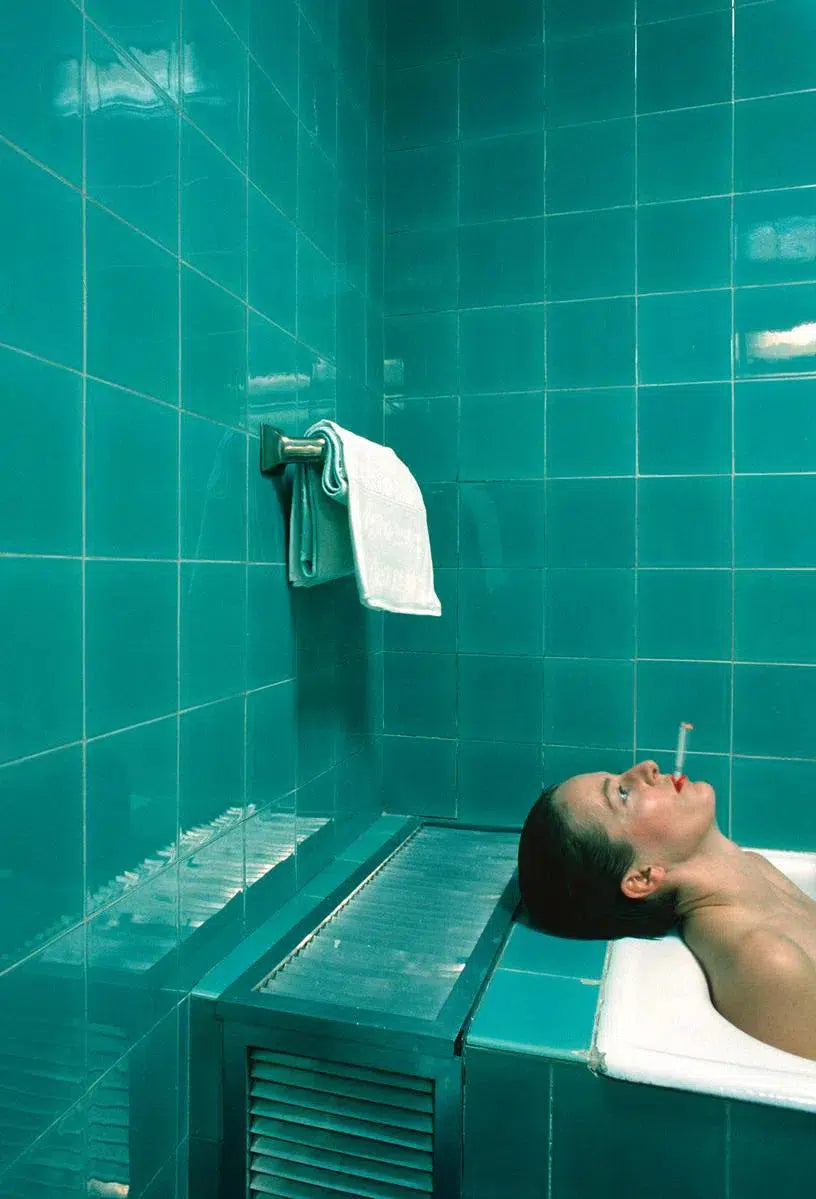 D smoking in Hotel Gellert, Budapest 1985, by Ivo Von Renner-PurePhoto