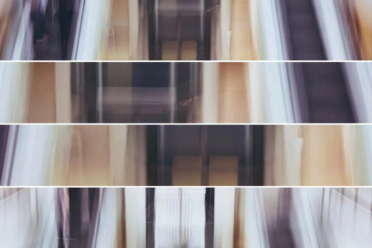 Escalators Abstract, by Natalie Kinnear-PurePhoto