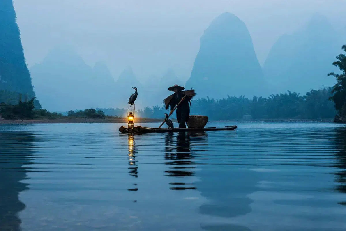 Fisherman on the Li River, by Garret Suhrie-PurePhoto