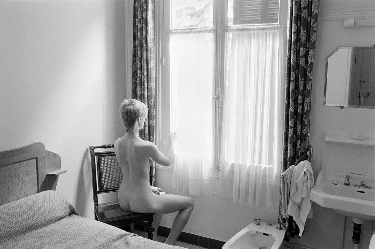 G watching two men talking outside, France 1979, by Ivo Von Renner-PurePhoto