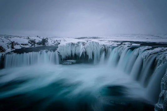 Goðafoss Waterfall in Winter – Iceland, by Jan Erik Waider-PurePhoto