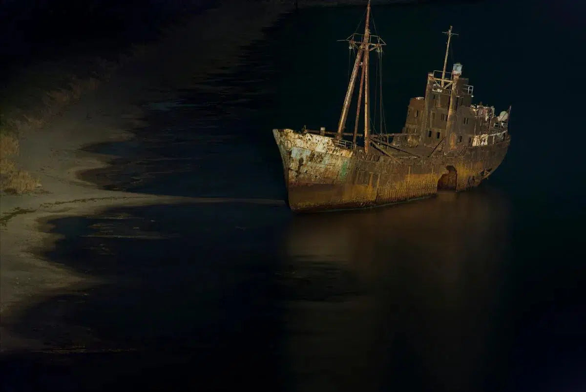 Grecian Shipwreck, by Garret Suhrie-PurePhoto