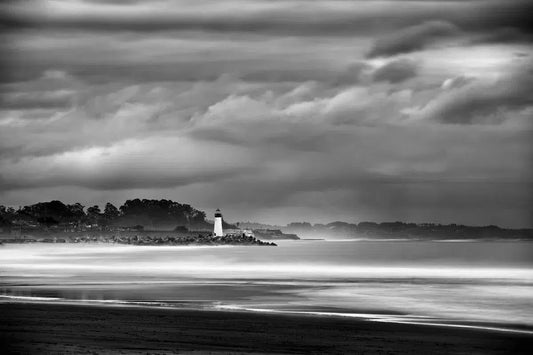 Harbor Lighthouse & Storm - Santa Cruz, by Steven Castro-PurePhoto