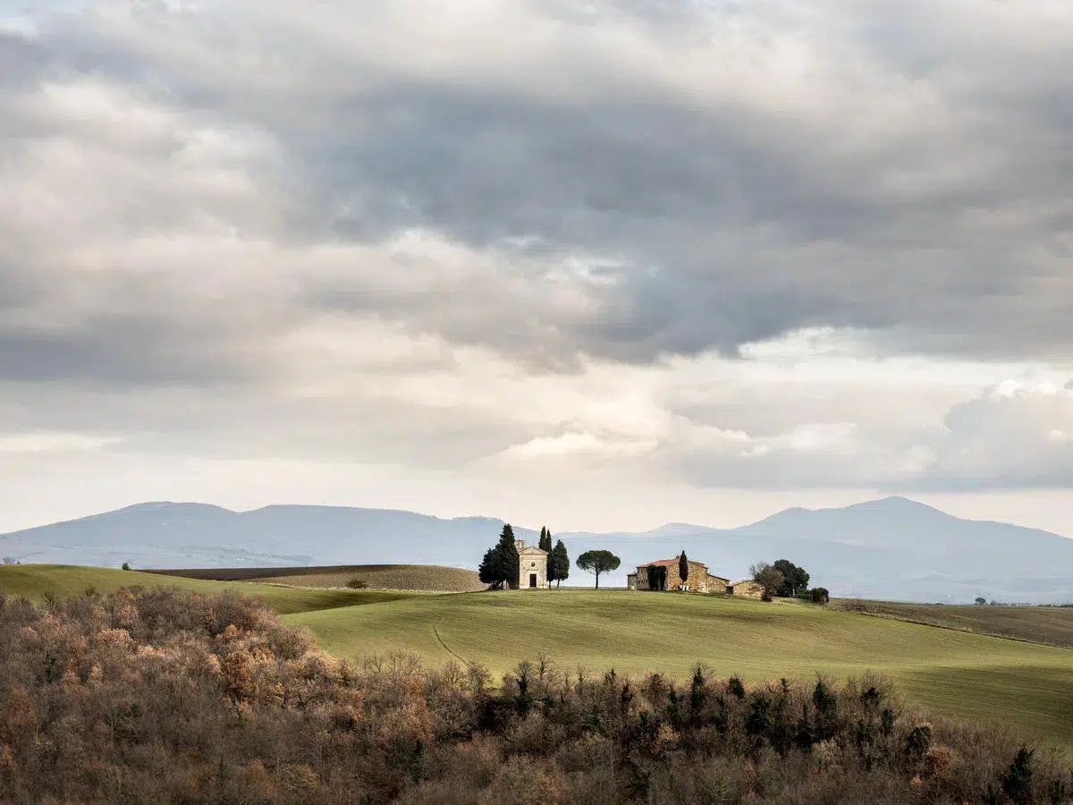 Hilltop View of Vitality Chapel - Tuscany, by Steven Castro-PurePhoto