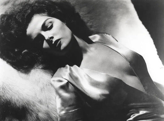 Jane Russell Dramatic Pinup in Silk, from The Wild Ones collection-PurePhoto