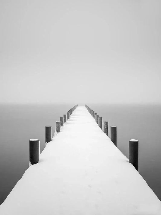 Lake Tahoe Pier in Winter, by Steven Castro-PurePhoto