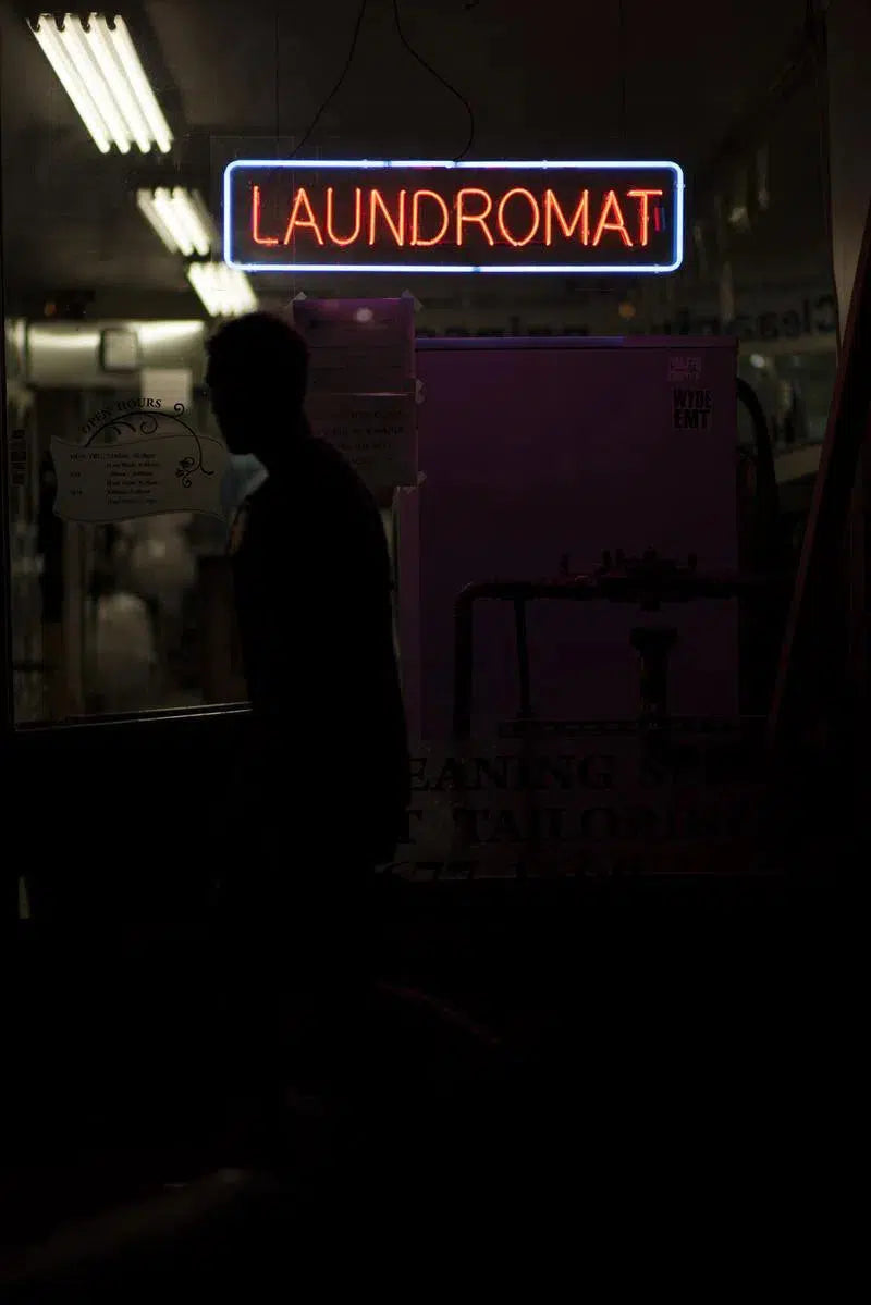 Laundromat NYC NEON, by Mina Teslaru-PurePhoto