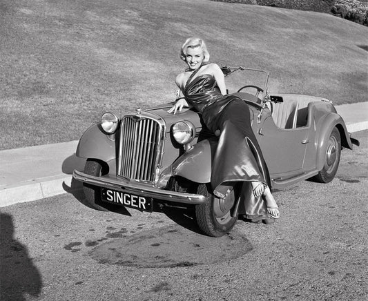 Marilyn Monroe with Classic Roadster on "How to Marry a Millionaire", from The Wild Ones collection-PurePhoto