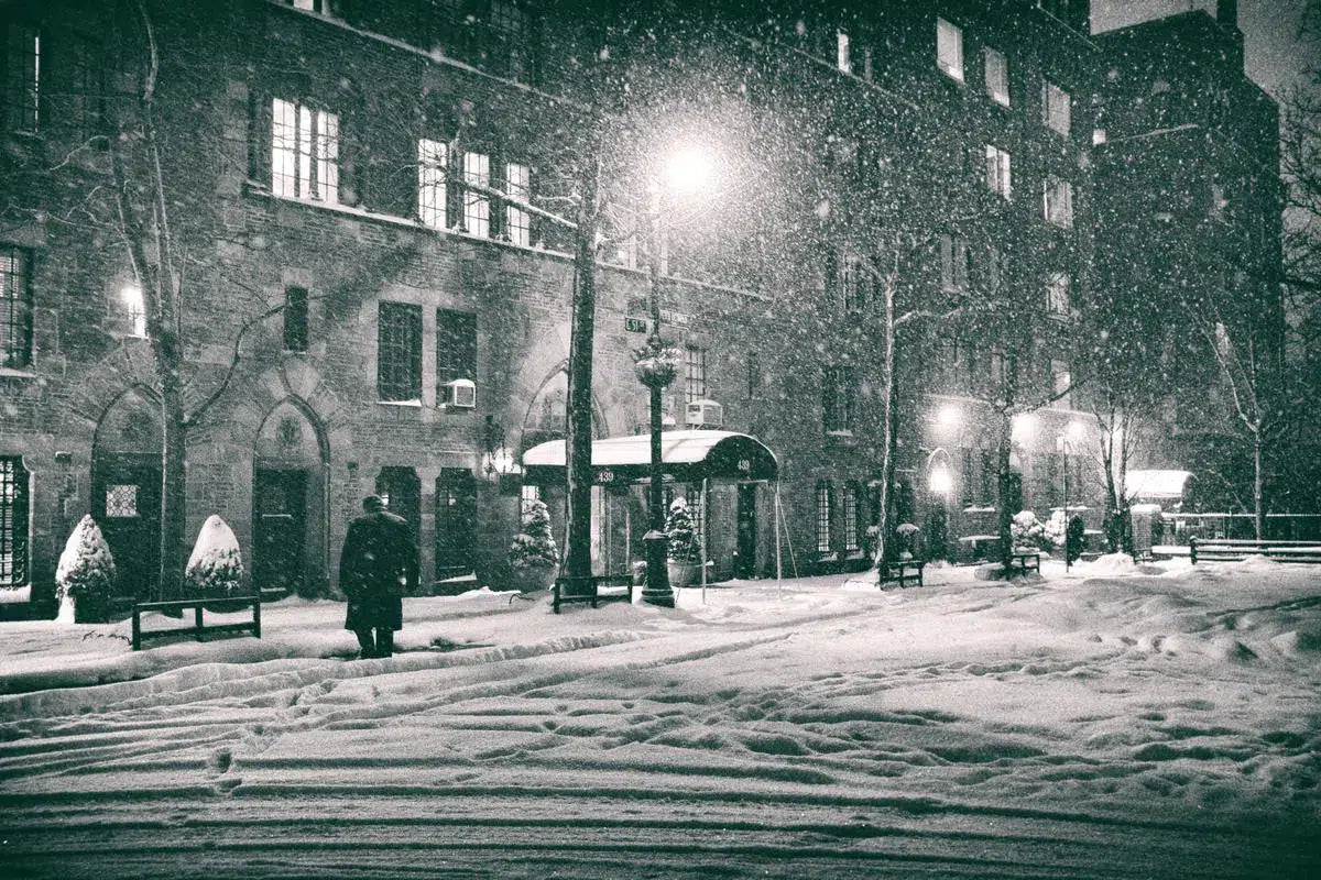 New York City - Snow on a Winter Night - Midtown East, by Vivienne Gucwa-PurePhoto