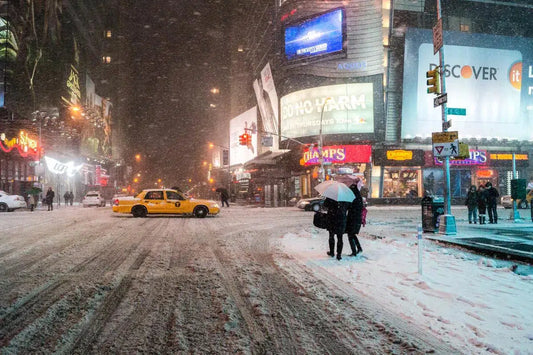 New York Winter Night- Times Square in the Snow, by Vivienne Gucwa-PurePhoto