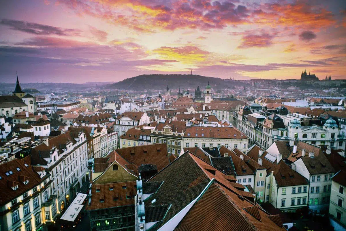 Prague at sunset, by Robert Canis-PurePhoto