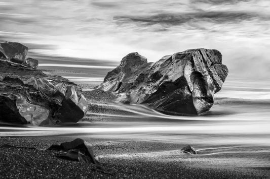 Rocks in Surf - Pebble Beach State Beach, by Steven Castro-PurePhoto