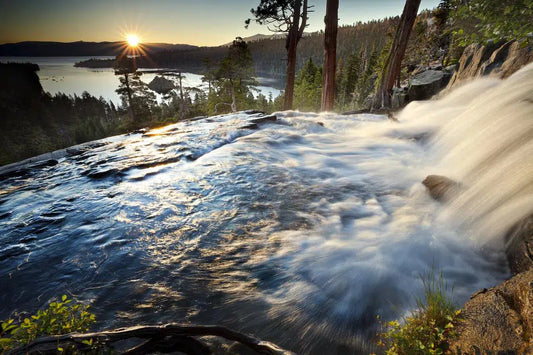 Sunburst over Eagle Falls - Emerald Bay, by Steven Castro-PurePhoto
