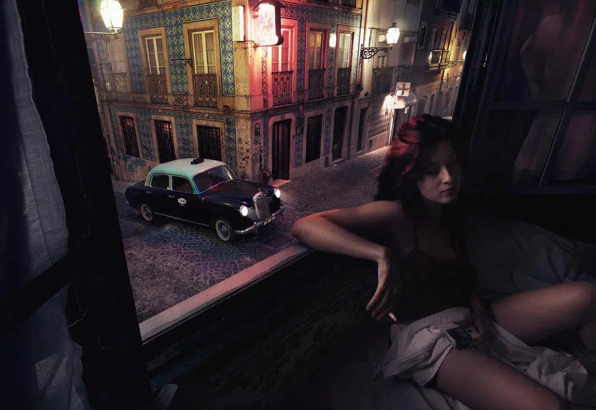 Taxi waiting, Lisboa 2007, by Ivo Von Renner-PurePhoto