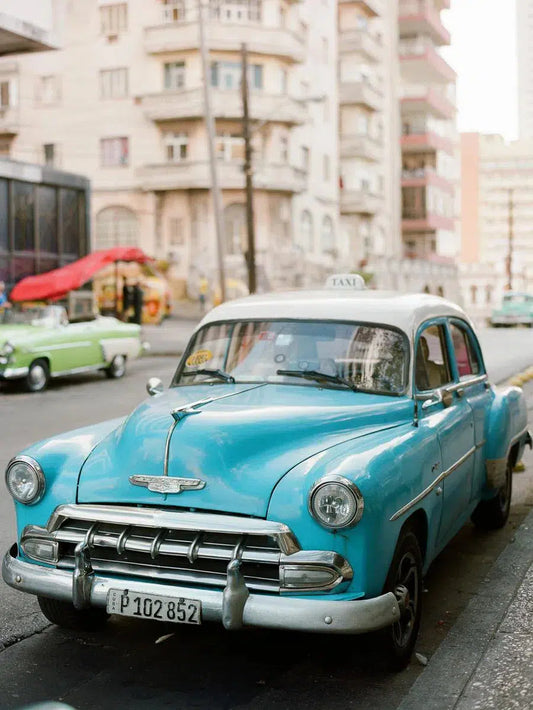 Tiffany Blue 1950s Car, by Lauren Jonas-PurePhoto
