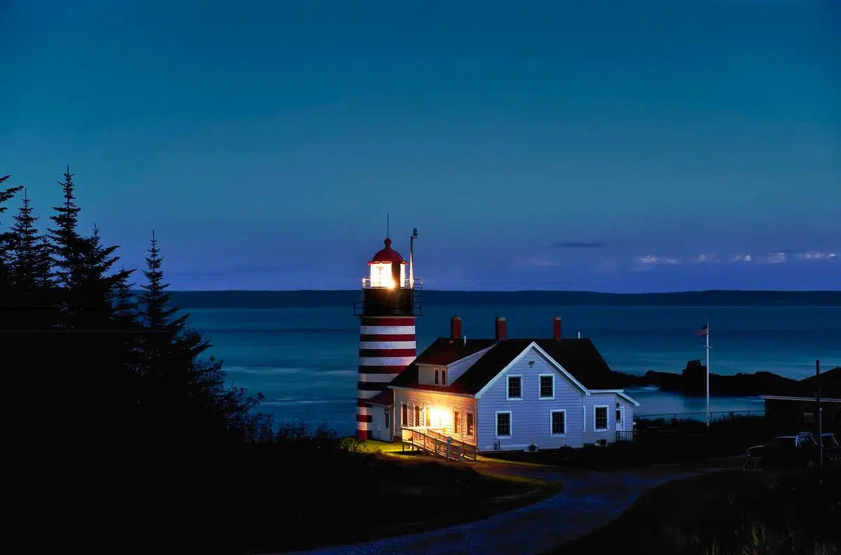 West Quoddy Head Lighthouse, Maine, by John Greim-PurePhoto