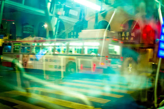 bus passing in the night, by Allen Passalaqua-PurePhoto