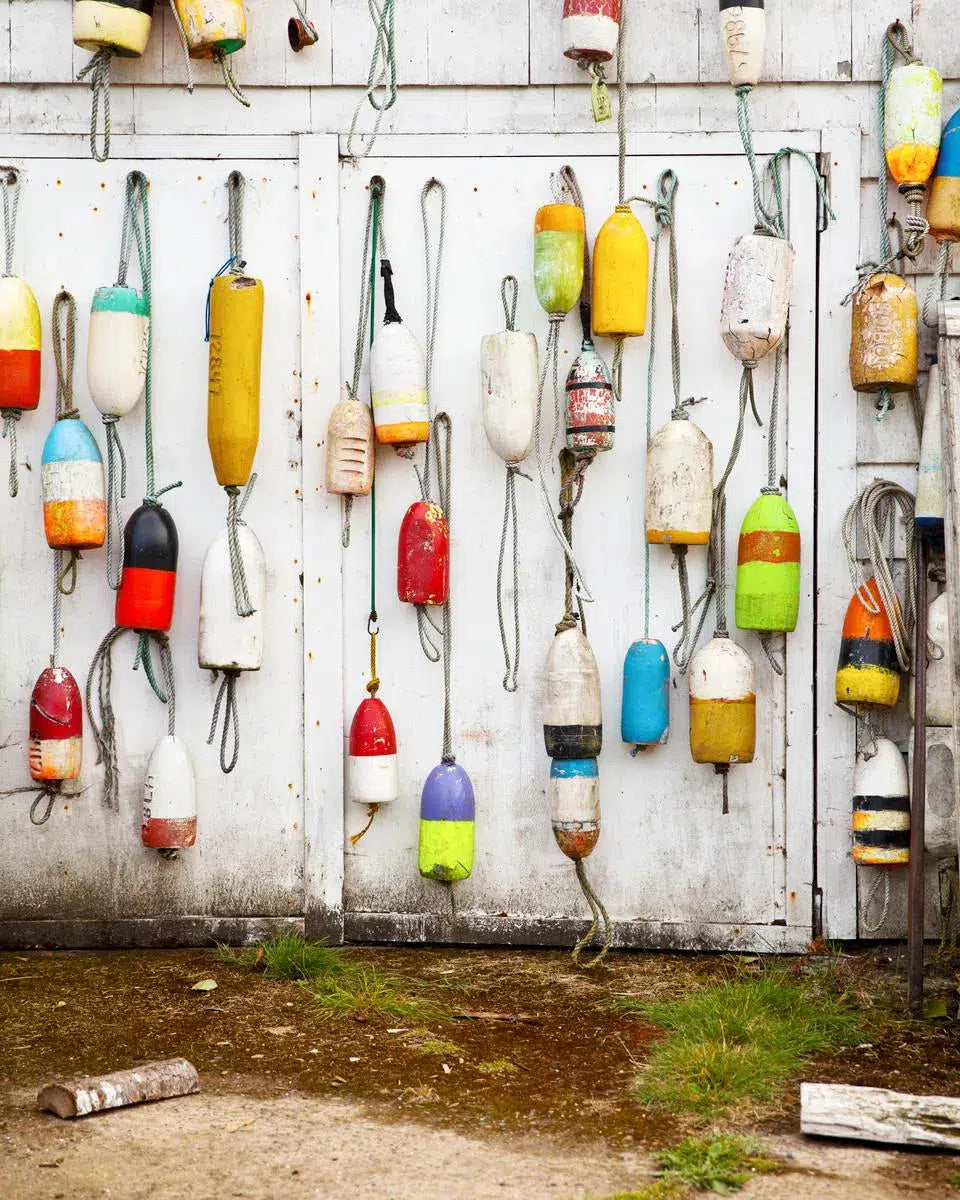 fishing buoys, by Tom Fowlks-PurePhoto